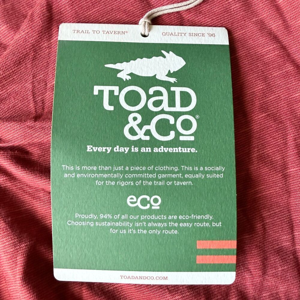 NWT Toad & Co Rosalinda Organic Cotton Dress in Ketchup Jersey Stretch Size M - Picture 4 of 6